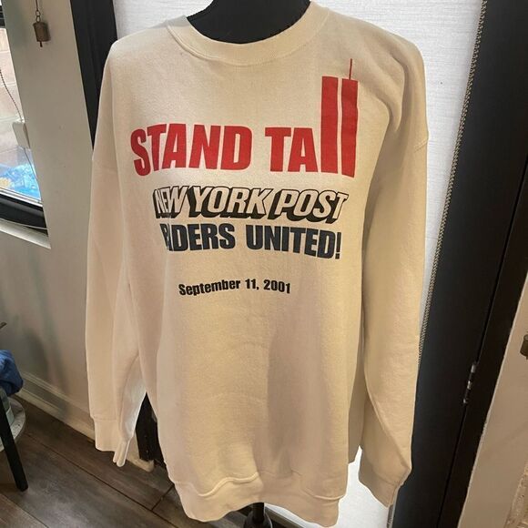 SEPTEMBER 11th memorabilia Collectibles Sweatshirt by New York Post sz XL - Picture 2 of 7